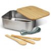 120046 - Stainless Steel Lunch Box with Cutlery