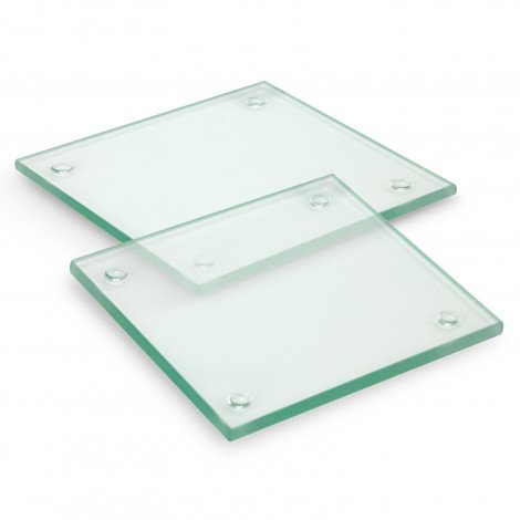 120164 - Venice Glass Coaster Set of 2 Square - Full Colour