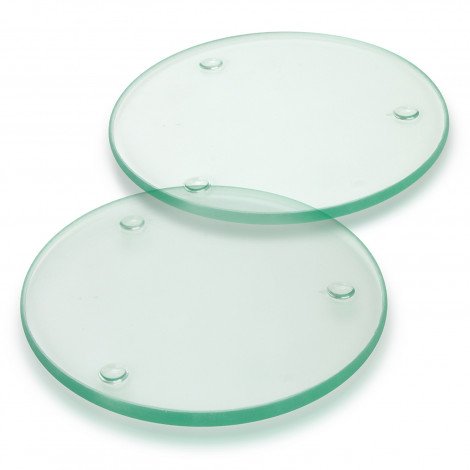 120165 - Venice Glass Coaster Set of 2 Round - Full Colour