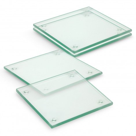 120166 - Venice Glass Coaster Set of 4 Square - Full Colour