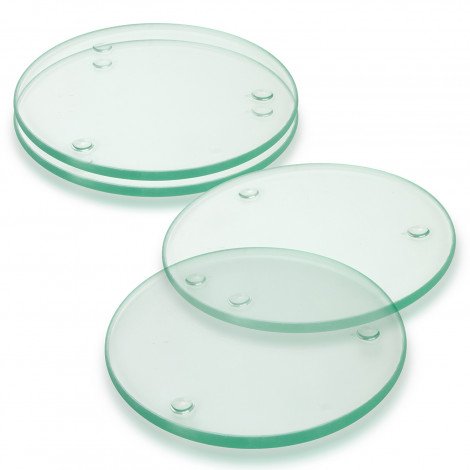 120167 - Venice Glass Coaster Set of 4 Round - Full Colour