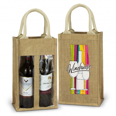 122950-0.jpg 122950 - Serena Jute Double Wine Carrier