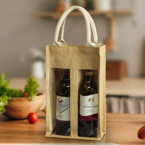 122950-3.jpg 122950 - Serena Jute Double Wine Carrier