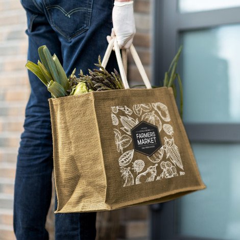 123581 - Torino Starch Jute Tote Bag