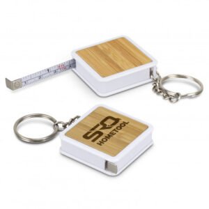 124816-0.jpg 124816 - Bamboo Tape Measure Key Ring