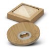 125550 - Bamboo Bottle Opener Coaster Set of 2 - Round
