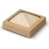 125550 - Bamboo Bottle Opener Coaster Set of 2 - Round