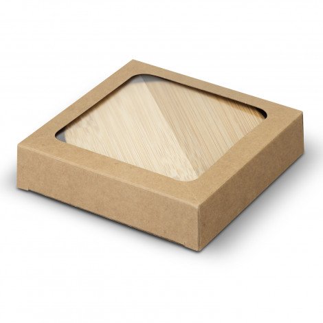 125550 - Bamboo Bottle Opener Coaster Set of 2 - Round