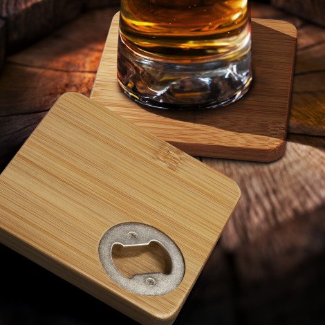 125551-3.jpg 125551 - Bamboo Bottle Opener Coaster Set of 2 - Square