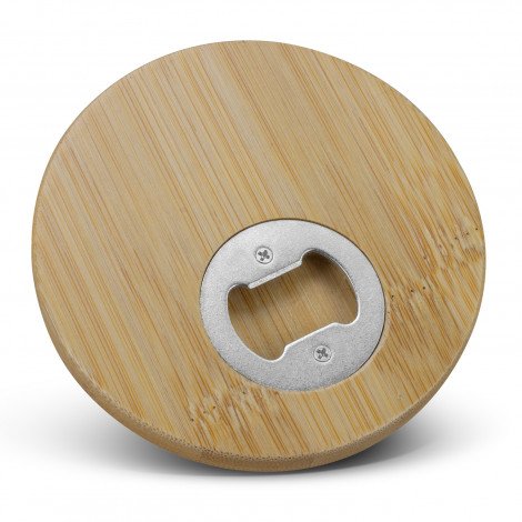 125938-2.jpg 125938 - Bamboo Bottle Opener Coaster - Round