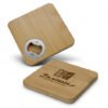125939 - Bamboo Bottle Opener Coaster - Square