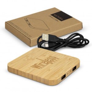 126409-0.jpg 126409 - NATURA Bamboo Wireless Fast Charging Hub
