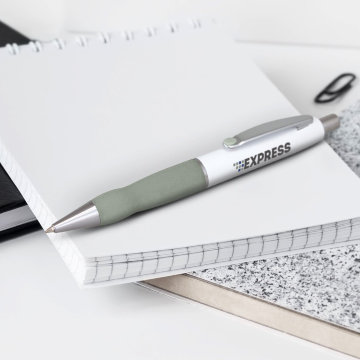 200231 - Turbo Pen - White Barrel - Design Your Own