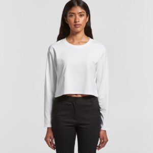 Wo's Crop L/S Tee - 4058 Wo's Crop L/S Tee - 4058