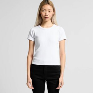 Wo's Organic Rib Tee - 4092G