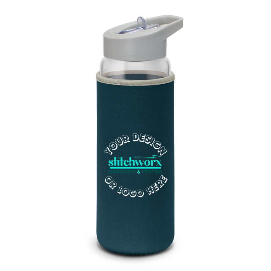 50 115047 - Elixir Glass Bottle - Neoprene Sleeve - Design Your Own