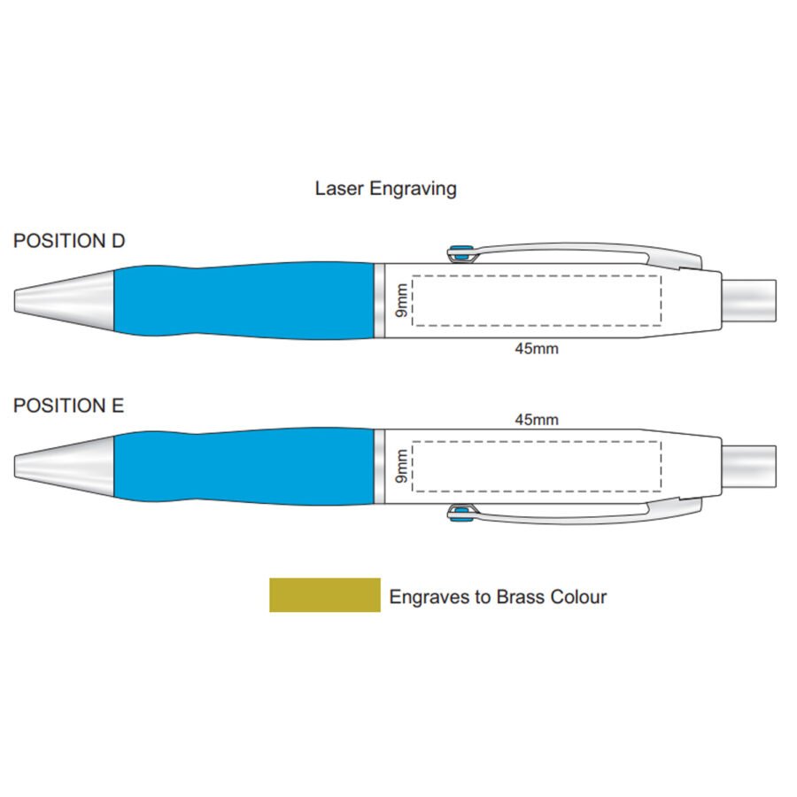 200231 - Turbo Pen - White Barrel - Design Your Own