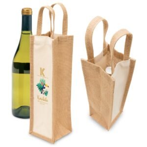 Eco Jute 1 Bottle Wine Bag Eco Jute 1 Bottle Wine Bag