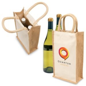 Eco Jute 2 Bottle Wine Bag Eco Jute 2 Bottle Wine Bag