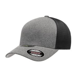 Flexfit Unipanel Trucker Mesh Cap - Heather Grey