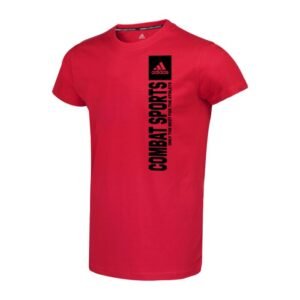clts21v-cs-red-02.jpg Combat Sports Vertical Tee - Vivid Red/Black