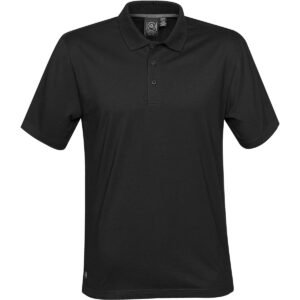 MENS OASIS LIQUID COTTON POLO BLACK-S MENS OASIS LIQUID COTTON POLO BLACK-S
