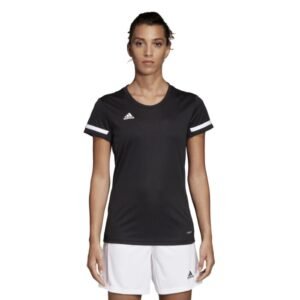 dw6886_app_on-model_standard_white.jpg Team Short Sleeve Tee Women - Black/White
