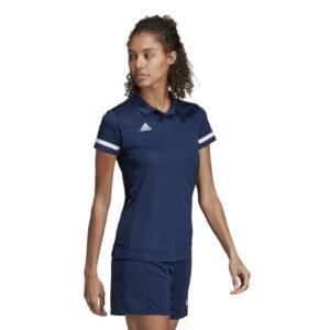dy8863_app_on-model_walking_white.jpg Team Womens Polo Shirt - Navy/White