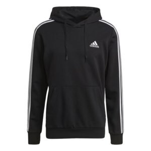 essentials_3-stripes_hoodie_black_gk9062_01_laydown.jpg Essentials 3-Stripes Hoodie - Black