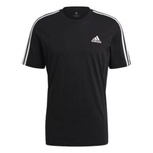 essentials_3-stripes_tee_black_gl3732_01_laydown.jpg Essentials 3-Stripes Tee - Black