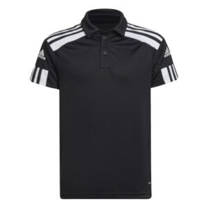gk9558_app_photo_front_white_1.jpg Youth Squadra Polo Shirt - Black/White