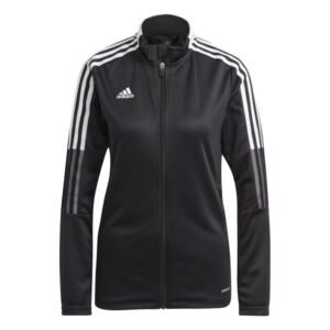 gm7307_app_photo_front_white.jpg Tiro Womens Track Jacket - Black