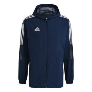 gp4962_app_photo_front_white.jpg Tiro Windbreaker Jacket - Navy