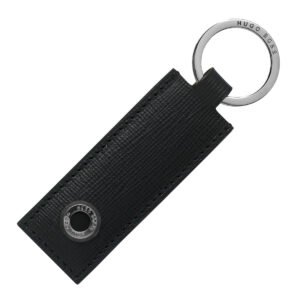 HUGO BOSS TRADITION KEYRING - BLACK HUGO BOSS TRADITION KEYRING - BLACK