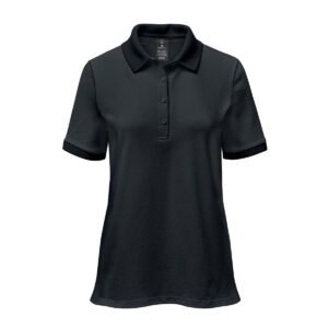 WOMENS FERRERA S/S POLO BLACK-2XL WOMENS FERRERA S/S POLO BLACK-2XL