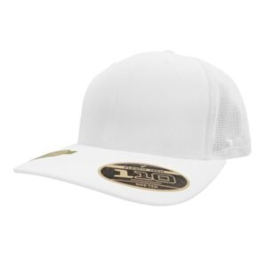 recycled-trucker_wh-fr-product_1.jpg Recycled Mesh Trucker Cap - White/White
