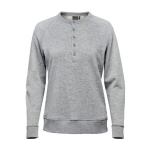 WOMENS MONASHEE HENLEY BLACK-2XL WOMENS MONASHEE HENLEY BLACK-2XL