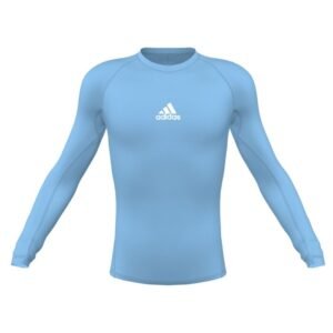 Youth Techfit Longsleeve Compression Top - Light Blue