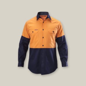 Hi Vis 2Tone Long Sleeve Drill Shirt
