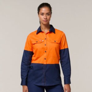 y08225_ona_1.jpg WOMEN'S KOOLGEAR 2 TONE HI-VIS VENTED LONG SLEEVE SHIRT