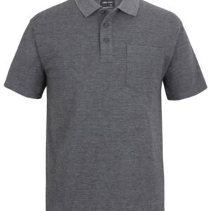 210P_4_01 JB's 210 POCKET POLO CHARCOAL MARLE -S