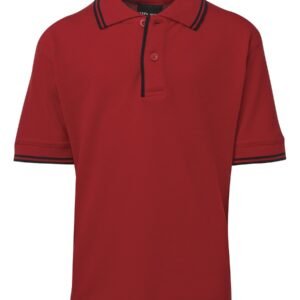 2KCP_CN_01 JB's KIDS CONTRAST POLO RED/NAVY-04