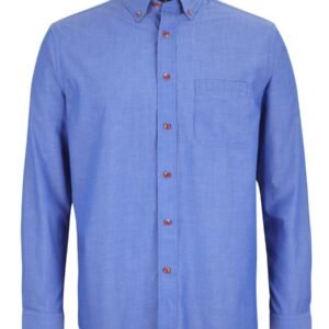 4IC_X_01 JB's L/S INDIGO CHAMBRAY SHIRT -S