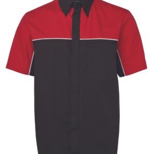 PODIUM MOTO SHIRT BLACK/RED/WHITE-S