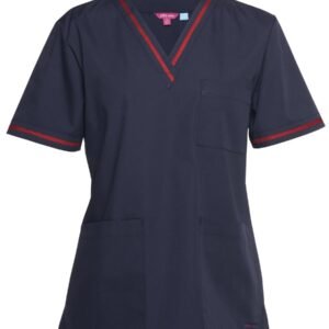 4SCT1_NC_01 JB's CONTRAST LADIES SCRUBS TOP