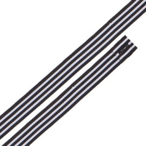 5ACBY_BW_01 JB's CHANGEABLE YARN DYED CROSS BACK APRON STRAP BLACK/WHITE