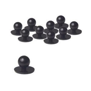 JB's CHEF'S BUTTON BLACK - ( 100pcs/poly bag )