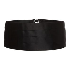 5WCB_BB_01 JB's CUMMERBUND BLACK