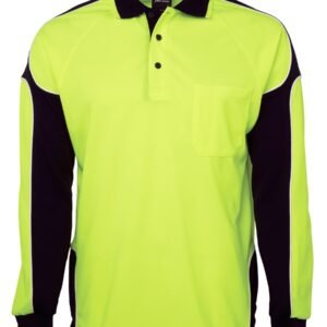 6AP4L_EB_01 JB's HV 4602.1 L/S ARM PANEL POLO LIME/BLACK-2XS