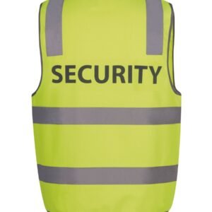 6DNS5_E_01 JB's HV (D+N) SAFETY VEST PRINT SECURITY LIME -S
